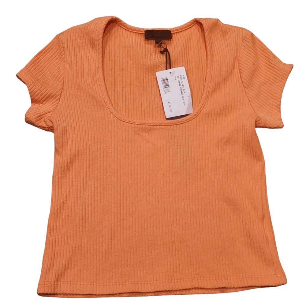 The Range NYC Knit Ribbed Cropped Top Size XS